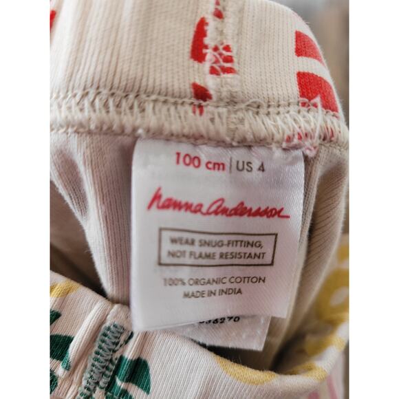 Hanna Andersson Christmas Pajama Set - Candy Canes - Size 4 #8 - Picture 3 of 3